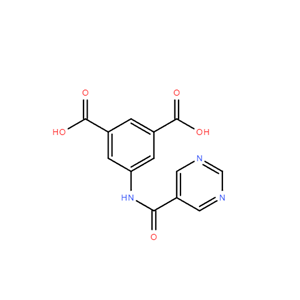 5-(嘧啶-5-甲酰胺)间苯二甲酸