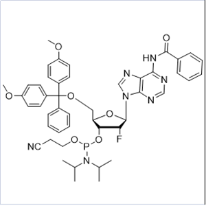 N6-苯甲酰基5'-O-DMT-2'-氟-脱氧腺苷-3'-氰乙氧基亚磷酰胺
