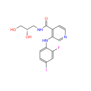 N-[(2S)-2,3-二羟基丙基]-3-[(2-氟-4-碘苯基)氨基]-4-吡啶甲酰胺,(S) -N- (2,3-dihydroxypropyl) -3- (2- fluoro- 4- iodo phenyl amino ) isonicotin amide