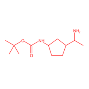 Carbamic acid, N-[3-(1-aminoethyl)cyclopentyl]-, 1,1-dimethylethyl ester,Carbamic acid, N-[3-(1-aminoethyl)cyclopentyl]-, 1,1-dimethylethyl ester