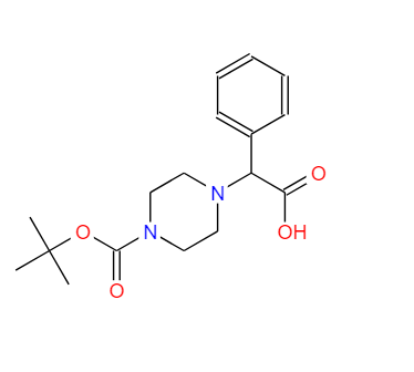 2-(4-叔丁氧基甲?；哙夯?-2-苯乙酸,2-(4-Boc-Piperazinyl)-2-phenylacetic acid