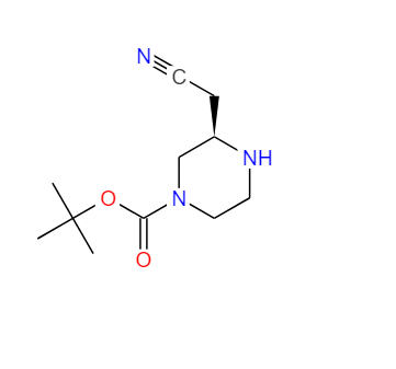 R-1-叔丁氧羰基-3-氰甲基哌嗪,tert-butyl (R)-3-(cyanomethyl)piperazine-1-carboxylate