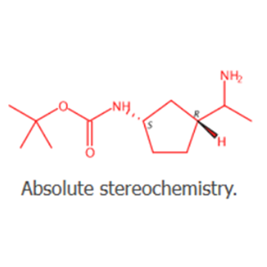 Carbamic acid, N-[(1S, 3R)-3-(1-aminoethyl)cyclopentyl]-, 1,1-dimethylethyl ester,Carbamic acid, N-[(1S, 3R)-3-(1-aminoethyl)cyclopentyl]-, 1,1-dimethylethyl ester