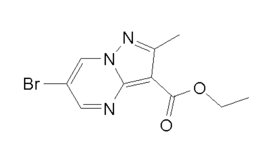 Ethyl 6-bromo-2-methylpyrazolo[1,5-a]pyrimidine-3-carboxylate,Ethyl 6-bromo-2-methylpyrazolo[1,5-a]pyrimidine-3-carboxylate