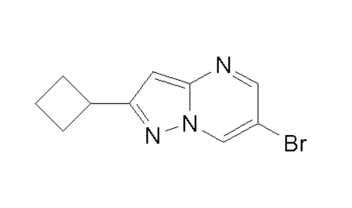 6-Bromo-2-cyclobutylpyrazolo[1,5-a]pyrimidine,6-Bromo-2-cyclobutylpyrazolo[1,5-a]pyrimidine