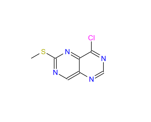 8-氯-2-(甲基硫代)嘧啶并[5,4-D]嘧啶,4-chloro-6-methylthio-pyrimido[5,4-d]pyrimidine