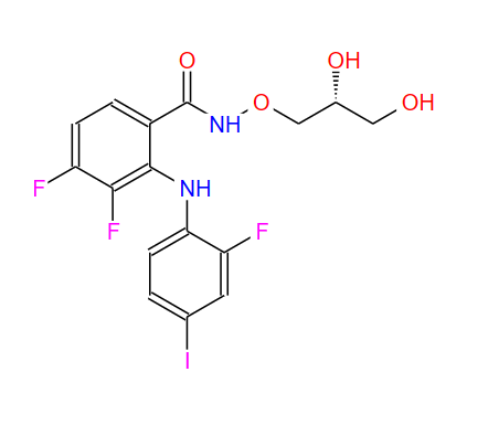 N-[(2R)-2,3-二羟基丙氧基]-3,4-二氟-2-[(2-氟-4-碘苯)氨基]苯甲酰胺,PD 032590