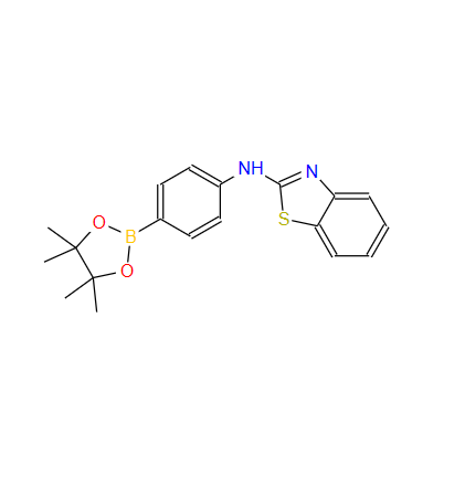 N-(4-(4,4,5,5-四甲基-1,3,2-二噁硼烷-2-基)苯基)苯并[D]噻唑-2-胺,N-(4-(4,4,5,5-Tetramethyl-1,3,2-dioxaborolan-2-yl)phenyl)benzo[d]thiazol-2-amine