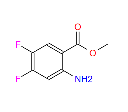2-氨基-4,5-二氟苯甲酸甲酯,Methyl 2-amino-4,5-difluorobenzoate