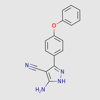 3-氨基-4-氰基-5-(4-苯氧基苯基)吡唑,3-Amino-4-cyano-5-(4-phenoxyphenyl)pyrazole