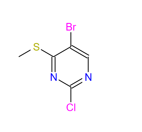 5-溴-2-氯-4-(甲硫基)嘧啶,5-BROMO-2-CHLORO-4-(METHYLTHIO)PYRIMIDINE