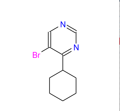 5-溴-4-环己基嘧啶,5-Bromo-4-cyclohexylpyrimidine