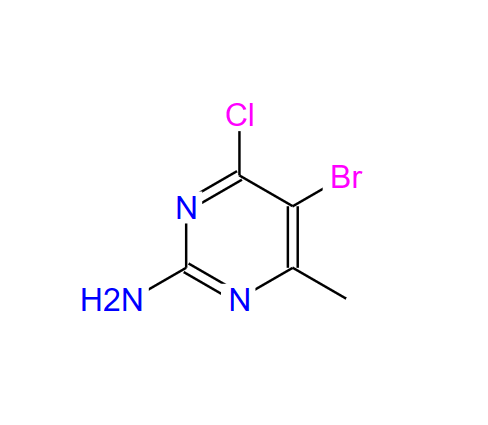 5-溴-4-氯-6-甲基-2-嘧啶胺,2-PYRIMIDINAMINE, 5-BROMO-4-CHLORO-6-METHYL-