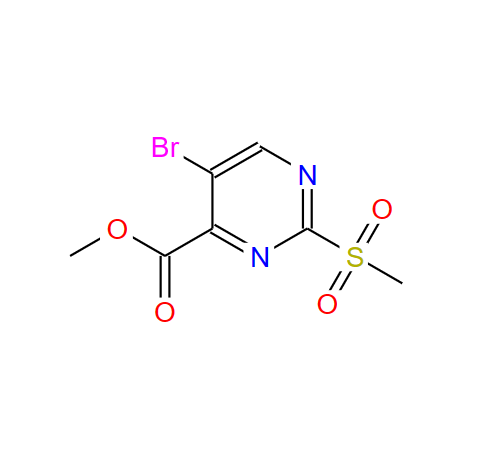 2-甲砜基-5-溴-4-嘧啶甲酸甲酯,Methyl5-bromo-2-(methylsulfonyl)pyrimidine-4-carboxylate