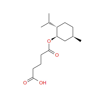 戊二酸单 L-薄荷酯,Pentanedioic acid, 1-[(1R,2S,5R)-5-methyl-2-(1-methylethyl)cyclohexyl] ester