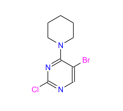 5-溴-2-氯-4-(哌啶-1-基)嘧啶,5-BROMO-2-CHLORO-4-(1-PIPERIDINYL)PYRIMIDINE