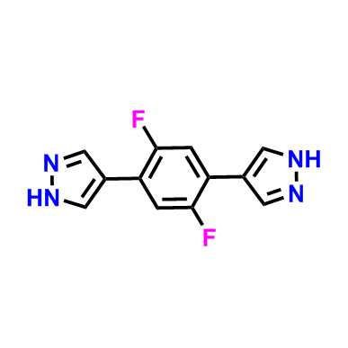 4,4'-(2,5-difluoro-1,4-phenylene)bis(1H-pyrazole),4,4'-(2,5-difluoro-1,4-phenylene)bis(1H-pyrazole)