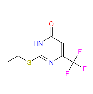 2-乙硫基-4-羟基-6-三氟甲基嘧啶,2-ethylsulfanyl-6-(trifluoromethyl)-1H-pyrimidin-4-one