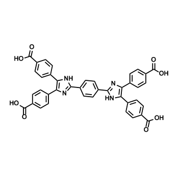 4,4',4'',4'''-(1,4-phenylenebis(1H-imidazole-2,4,5-triyl))tetrabenzoic acid,4,4',4'',4'''-(1,4-phenylenebis(1H-imidazole-2,4,5-triyl))tetrabenzoic acid