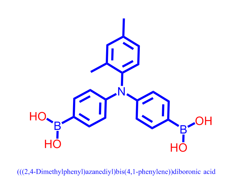 (((2,4-Dimethylphenyl)azanediyl)bis(4,1-phenylene))diboronic acid,(((2,4-Dimethylphenyl)azanediyl)bis(4,1-phenylene))diboronic acid