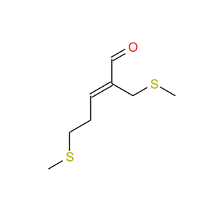 5-甲硫基-2-甲硫甲基-2-戊烯醛