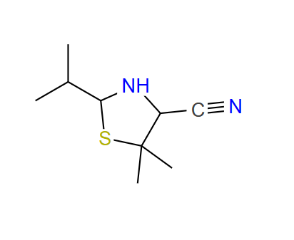 2-异丙基-5,5-二甲基噻唑烷-4-甲腈,2-Isopropyl-5,5-DimethylThiazolidine-4-CarboNitrile