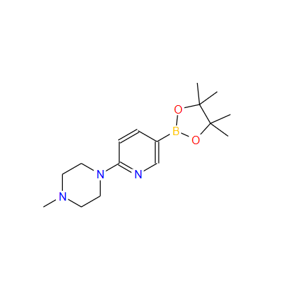 2-(4-甲基哌嗪-1-基)吡啶-5-硼酸頻那醇酯,1-METHYL-4-[5-(4,4,5,5-TETRAMETHYL-1,3,2-DIOXABORALAN-2-YL)PYRIDINE-2-YL]PIPERAZINE