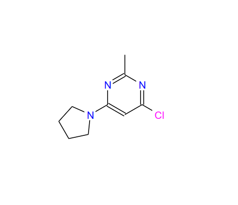 4-氯-2-甲基-6-(吡咯啉-1-基)嘧啶,4-Chloro-2-methyl-6-(1-pyrrolidinyl)pyrimidine