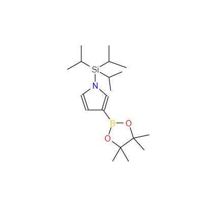 1-(三异丙基硅基)吡咯-3-硼酸频哪醇酯,3-(4,4,5,5-tetramethyl-1,3,2-dioxaborolan-2-yl)-1-(triisopropylsilyl)-1H-pyrrole