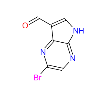2-溴-5H-吡咯并[2,3-B]吡嗪-7-甲醛,2-BroMo-5H-pyrrolo[2,3-b]pyrazine-7-carboxaldehyde