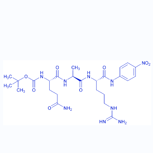 标记肽Boc-QAR-对硝基苯胺,Boc-Gln-Ala-Arg-pNA