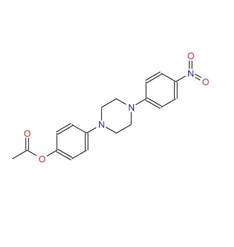 乙酸4-[4-(4-硝基苯基)-1-哌嗪基]苯酯,Acetic acid 4-[4-(4-nitro-phenyl)-piperazin-1-yl]-phenyl ester