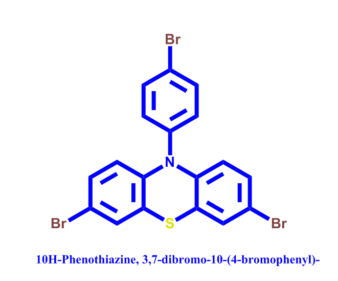 10H-Phenothiazine, 3,7-dibromo-10-(4-bromophenyl)-,10H-Phenothiazine, 3,7-dibromo-10-(4-bromophenyl)-