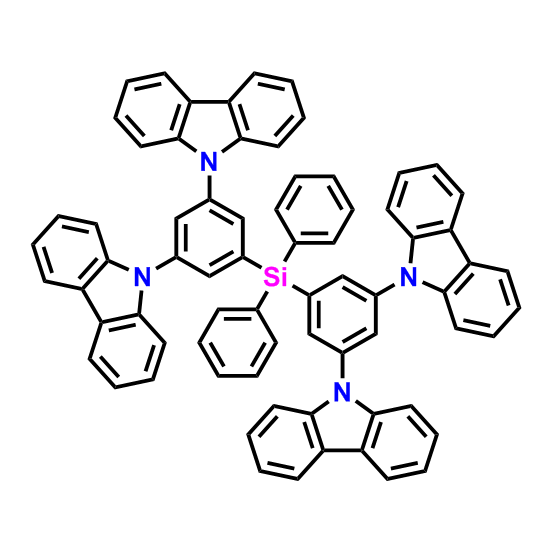 Bis(3,5-di(9H-carbazol-9-yl)phenyl)diphenylsilane,Bis(3,5-di(9H-carbazol-9-yl)phenyl)diphenylsilane