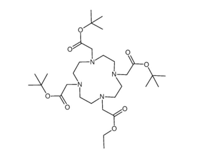 tri-tert-butyl 2,2',2''-(10-(2-ethoxy-2-oxoethyl)-1,4,7,10-tetraazacyclododecane-1,4,7-triyl)triacet,tri-tert-butyl 2,2',2''-(10-(2-ethoxy-2-oxoethyl)-1,4,7,10-tetraazacyclododecane-1,4,7-triyl)triacetate