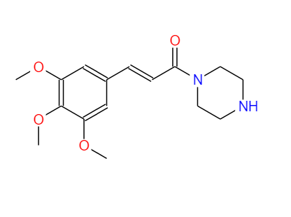 1-(3,4,5-三甲氧基肉桂酰基)哌嗪,1-(piperazin-1-yl)-3-(3,4,5-trimethoxyphenyl)prop-2-en-1-one