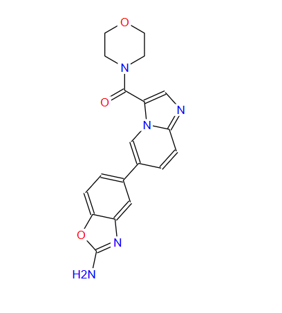 [6-(2-氨基-5-苯并恶唑基)咪唑并[1,2-A]吡啶-3-基]-4-吗啉基甲酮,INK1117