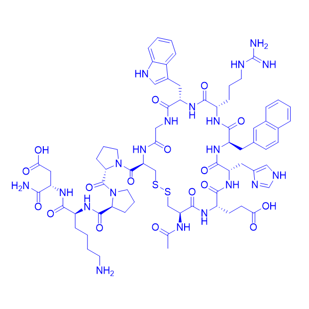 受体拮抗剂多肽HS014,Acetyl-(Cys11,D-2-Nal14,Cys18)-β-MSH (11-22) amide