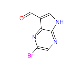 2-溴-5H-吡咯并[2,3-B]吡嗪-7-甲醛,2-BroMo-5H-pyrrolo[2,3-b]pyrazine-7-carboxaldehyde