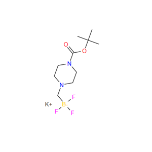(4-叔丁氧羰基哌嗪-1-基)甲基三氟硼酸钾；936329-97-4
