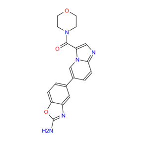 [6-(2-氨基-5-苯并恶唑基)咪唑并[1,2-A]吡啶-3-基]-4-吗啉基甲酮