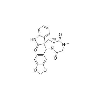 他达拉非杂质09-01,(8a′R)-6′-(1,3-benzodioxol-5-yl)-2′-methyl-2′,3′,8′,8a′- tetrahydro-6′H-spiro[indole-3,7′-pyrrolo[1,2-a]pyrazine]-1′,2,4′(1H)-trione