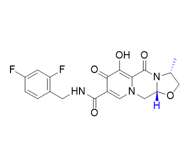 卡替拉韦杂质03,(3R,11aR)-N-(2,4-difluorobenzyl)-6-hydroxy-3-methyl-5,7-dioxo-2,3,5,7,11,11a-hexahydrooxazolo[3,2-a]pyrido[1,2-d]pyrazine-8-carboxamide