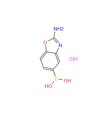 (2-氨基苯并[D]恶唑醇-5-基)-硼酸盐酸盐,(2-Aminobenzo[d]oxazol-5-yl)-boronic acid hydrochloride