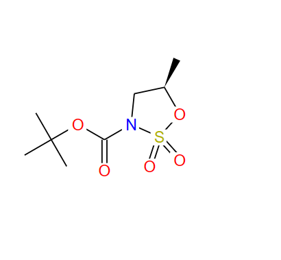 (R)-3-Boc-5-甲基-1,2,3-氧杂噻唑烷-2,2-二氧化物,(r)-tert-butyl 5-methyl-1,2,3-oxathiazolidine-3-carboxylate 2,2-dioxide