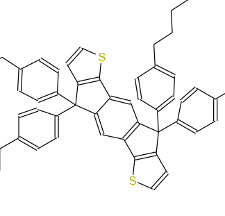 4,4,9,9-四(4-己基苯基)-4,9-二氢-s-苯并二茚并[1,2-b:5,6-b']]二噻吩,4,9-Dihydro-4,4,9,9-tetrakis(4-hexylphenyl)-s-indaceno[1,2-b;5,6-b']dithiophene