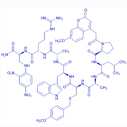 MMP-14荧光底物肽,Mca-Pro-Leu-Ala-Cys(Mob)-Trp-Ala-Arg-Dap(Dnp)-NH2
