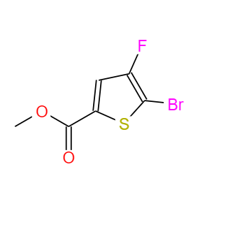 5-溴-4-氟-2-噻吩甲酸甲酯,methyl 5-bromo-4-fluorothiophene-2-carboxylate