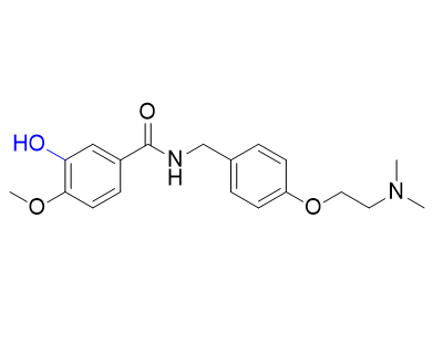伊托必利杂质08,n-(4-(2-(dimethylamino)ethoxy)benzyl)-3-hydroxy-4- methoxybenzamide