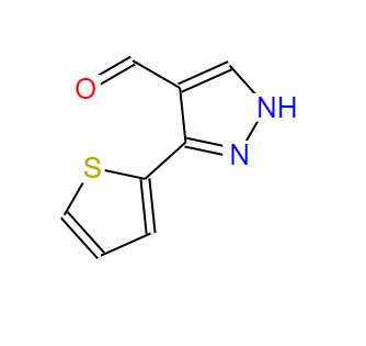 3-噻吩-2-基-1H-吡唑-4-甲醛,3-Thiophen-2-yl-1H-pyrazole-4-carbaldehyde